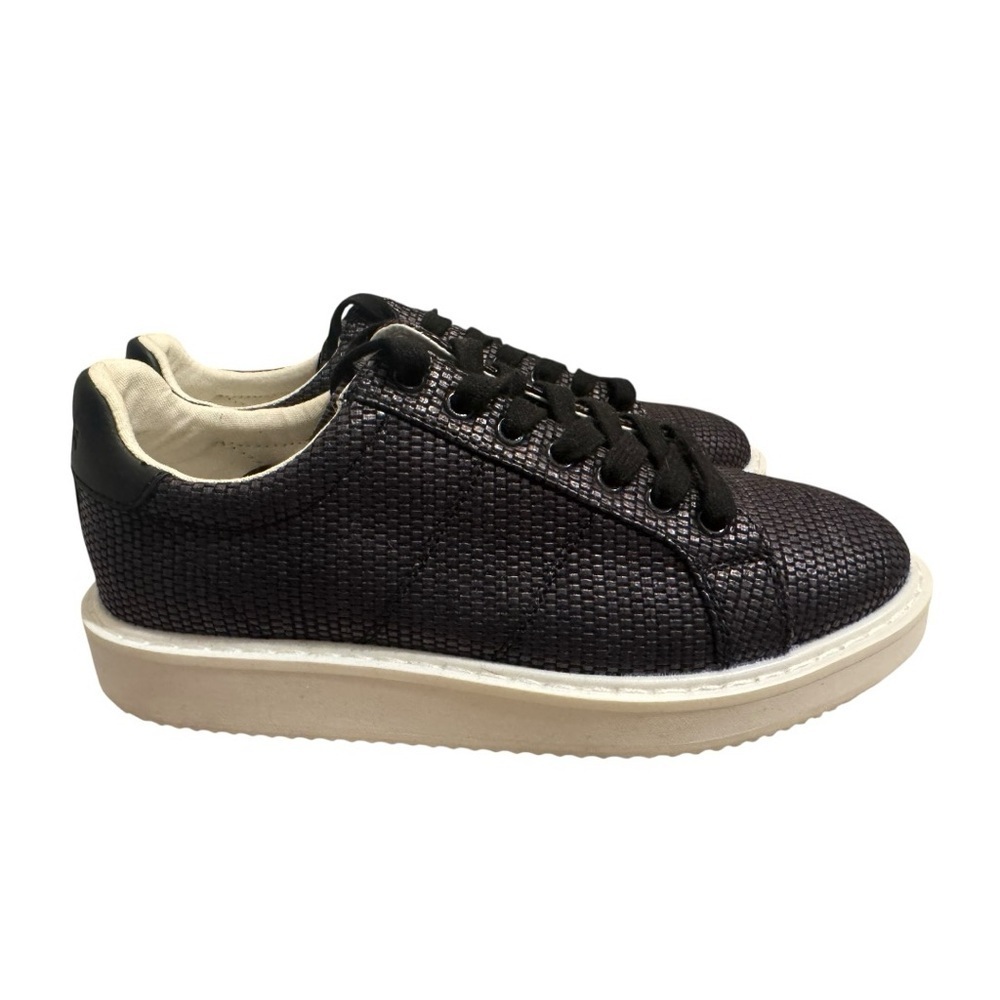 Lauren Ralph Lauren Angeline Sneaker Black Woven Size 8 NWT - Picture 5 of 12